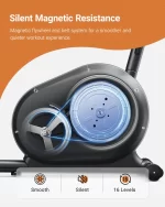 MERACH Recumbent Exercise Bikes for Home Sit Down Stationary Bicycle Magnetic 8 Levels Resistance Indoor Cycling Bike with Free APP - Image 5